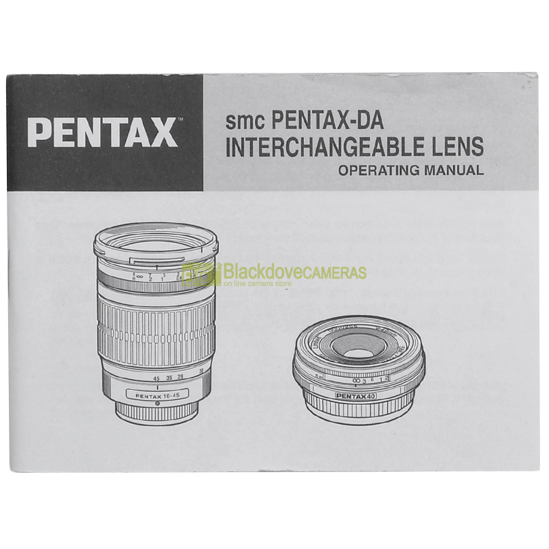 Manuale obiettivo Pentax