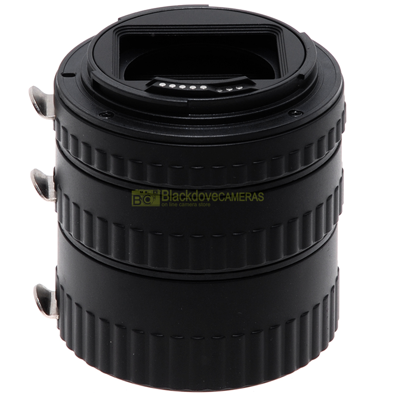 Kit 3 anelli di prolunga Meike macro coseup per fotocamere Canon autofocus. Tubi
