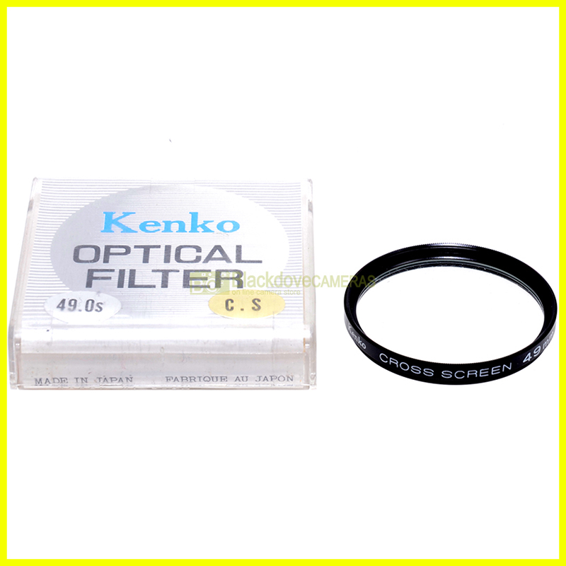 49mm. filtro creativo Cross screen Kenko per obiettivi M49. C.S. Camera filter