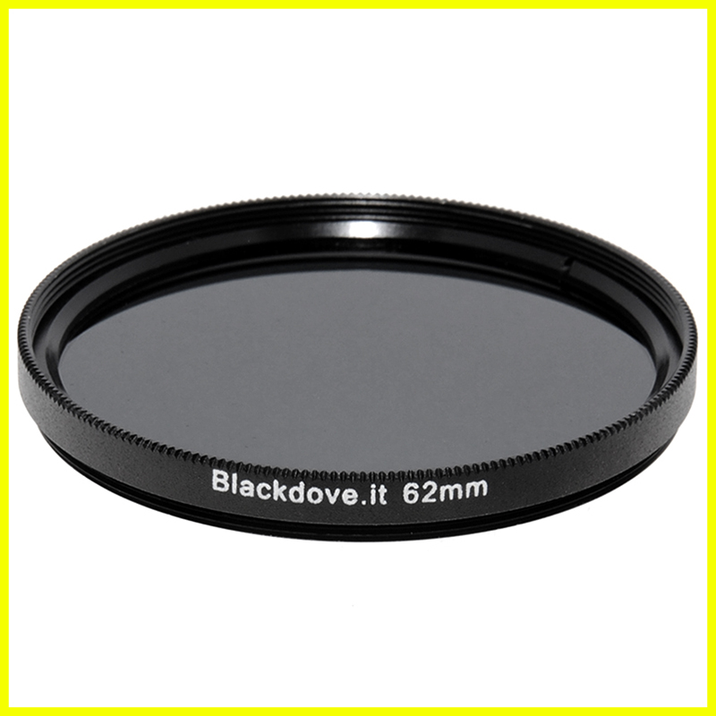 62mm. filtro Neutral density ND8 (+3 stops) Blackdove-cameras per obiettivi M62