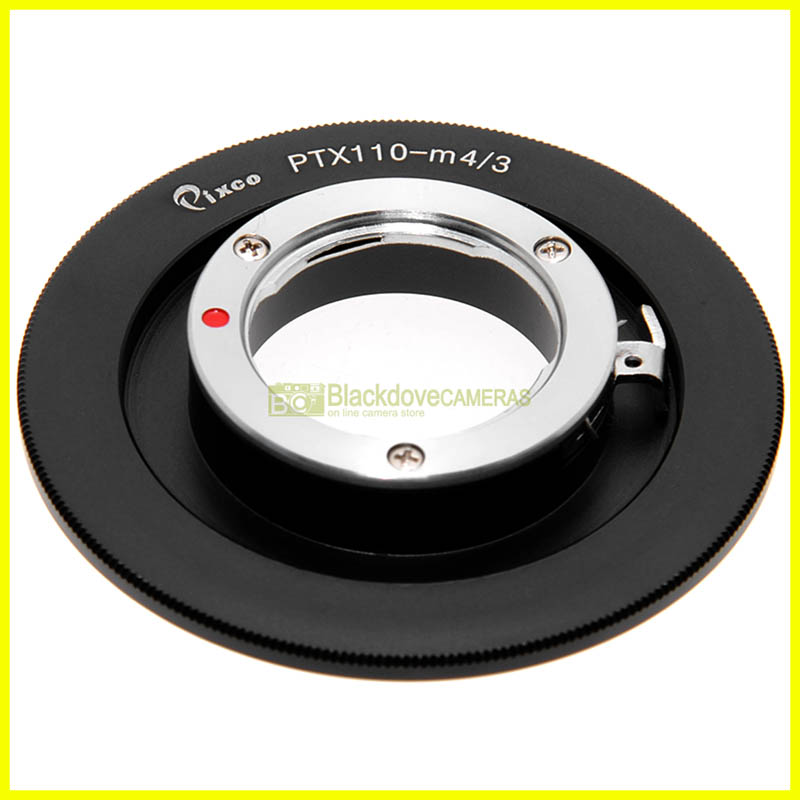 Adattatore per obiettivi Pentax 110 su fotocamere Micro 4/3. Anello adapter MFT.