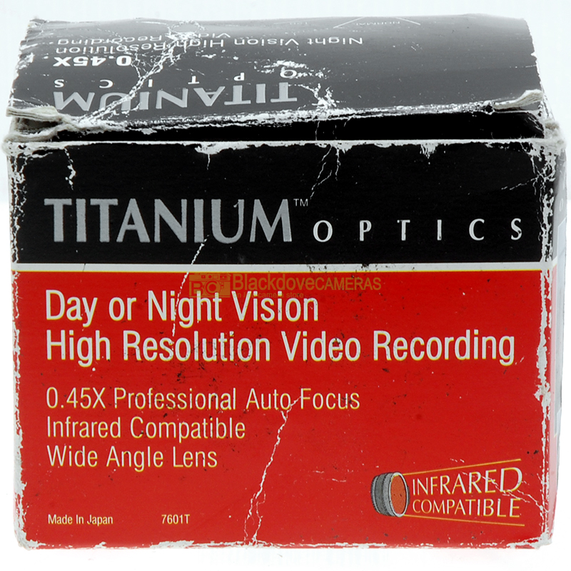 Óptica de titanio Gran angular adicional 0,45x para lentes de 37 mm de diámetro de filtro