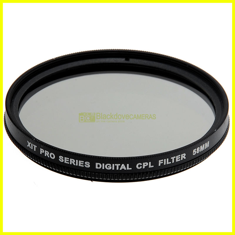 58mm Filtro polarizzatore Xit per obiettivi con vite M58 Polarizing filter