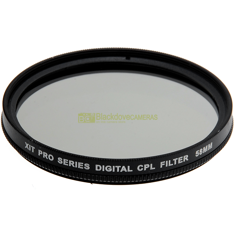 58mm Filtro polarizzatore Xit per obiettivi con vite M58 Polarizing filter