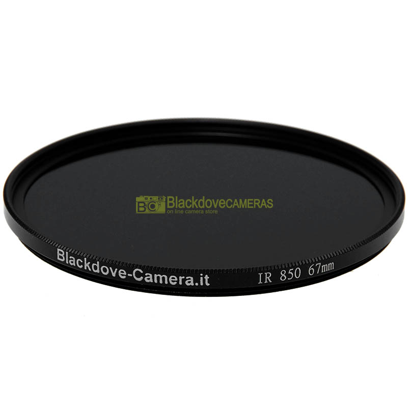 Filtro infrarosso 850nm 67mm Blackdove-cameras- Infrared filter 850 nm cut.