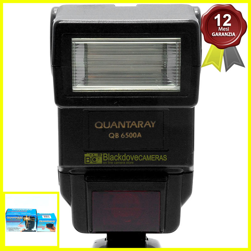 Flash Quantaray QB6500A TTL per fotocamere Minolta Dynax e Maxxum analogiche.