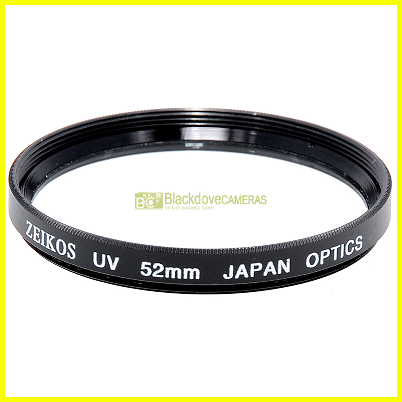 52mm Filtro UV per obiettivi Zeikos Japan a vite M52. Lens UltraViolet filter.