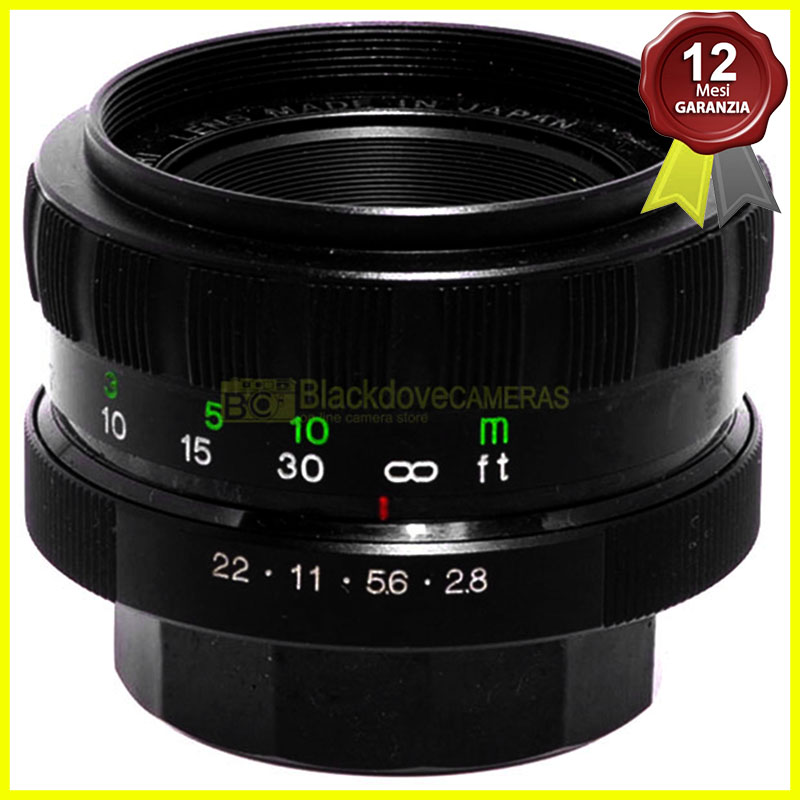 Petri CC Auto 55mm f2.8 camera lens for M42 screw mount (42x1)