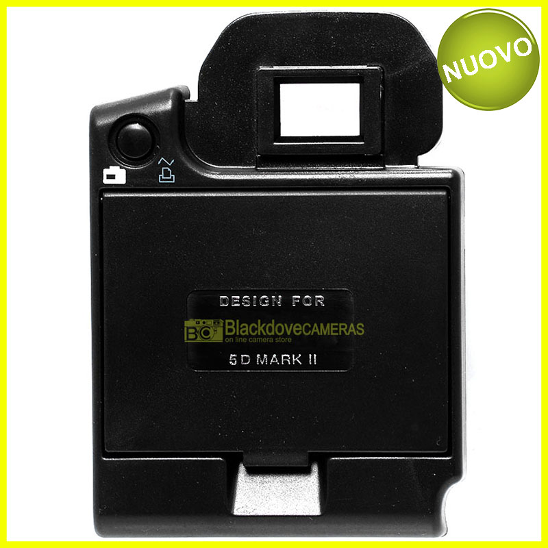 “Protezione display con paraluce per fotocamere Canon EOS 5D Mark II. LCD protector Hood”