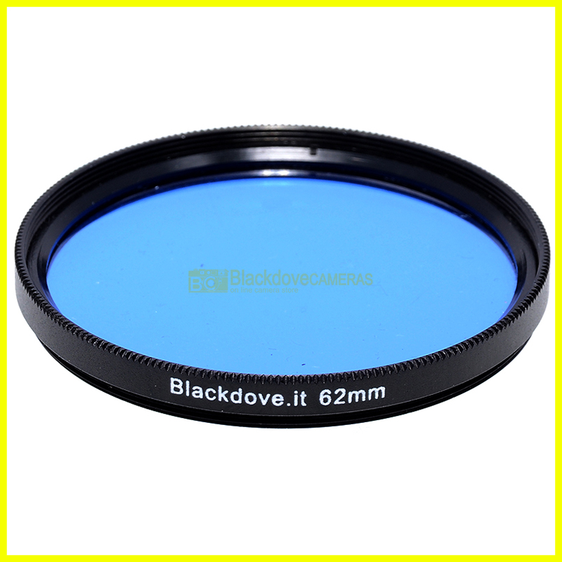 62mm. Filtro colorato Blu Blackdove-cameras innesto a vite M62 lens filter