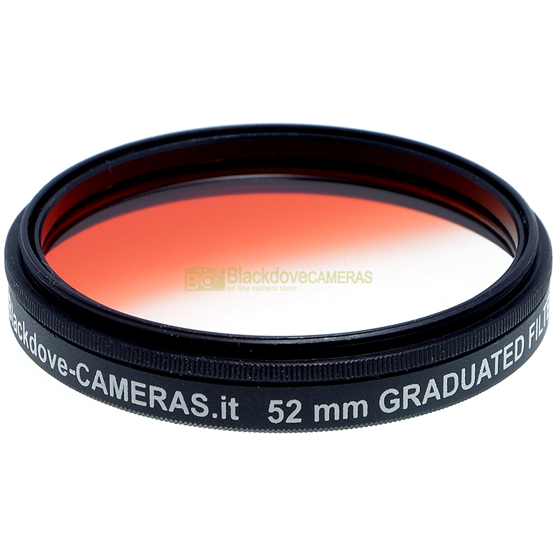 52mm. filtro digradante rosso Blackdove Graduated red filter. Vite M52