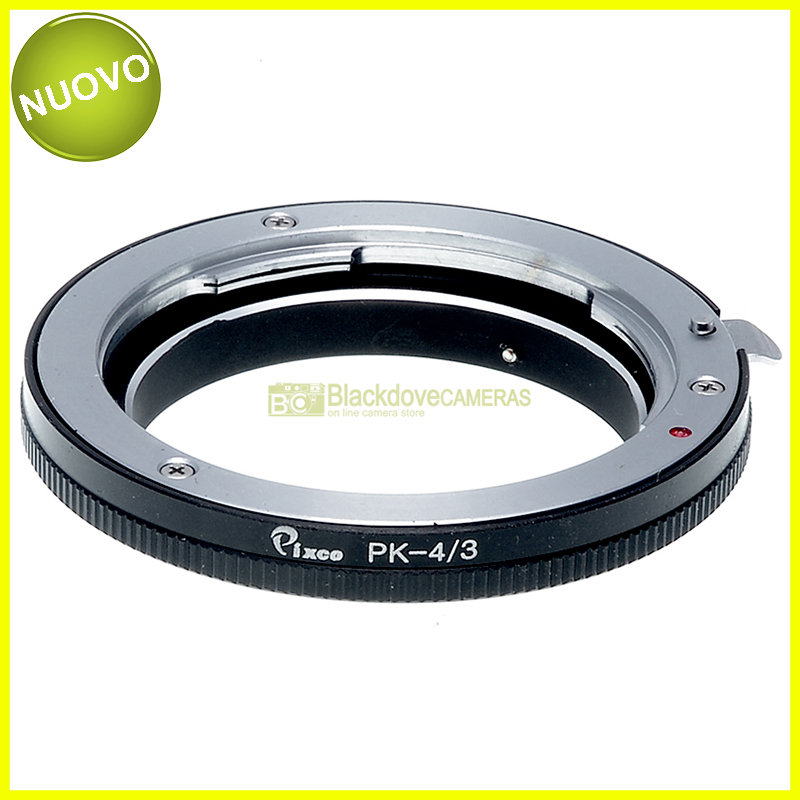 “Adapter per obiettivi Pentax K su fotocamere Olympus 4/3. Anello adattatore”