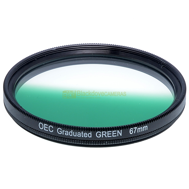 67mm. filtro digradante verde OEC Graduated green filter. Vite M67. Graduato.