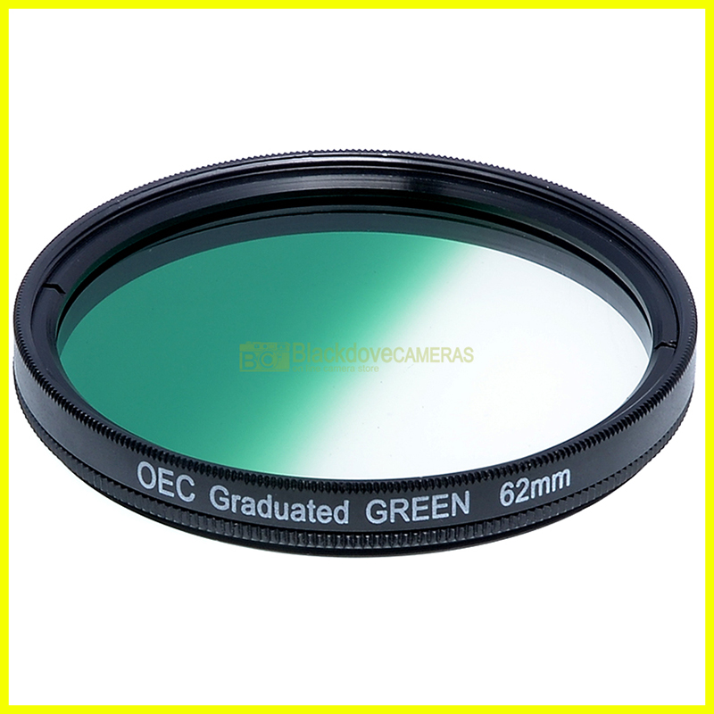 62mm. filtro digradante verde OEC Graduated green filter. Vite M62. Graduato.