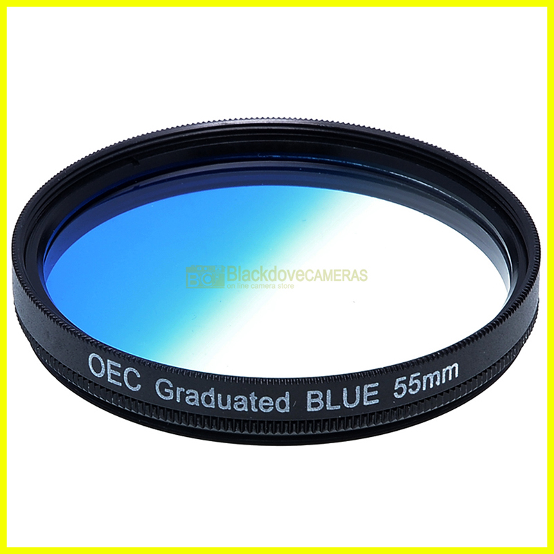 55mm. filtro digradante blu OEC Graduated blue filter. Vite M55. Graduato.