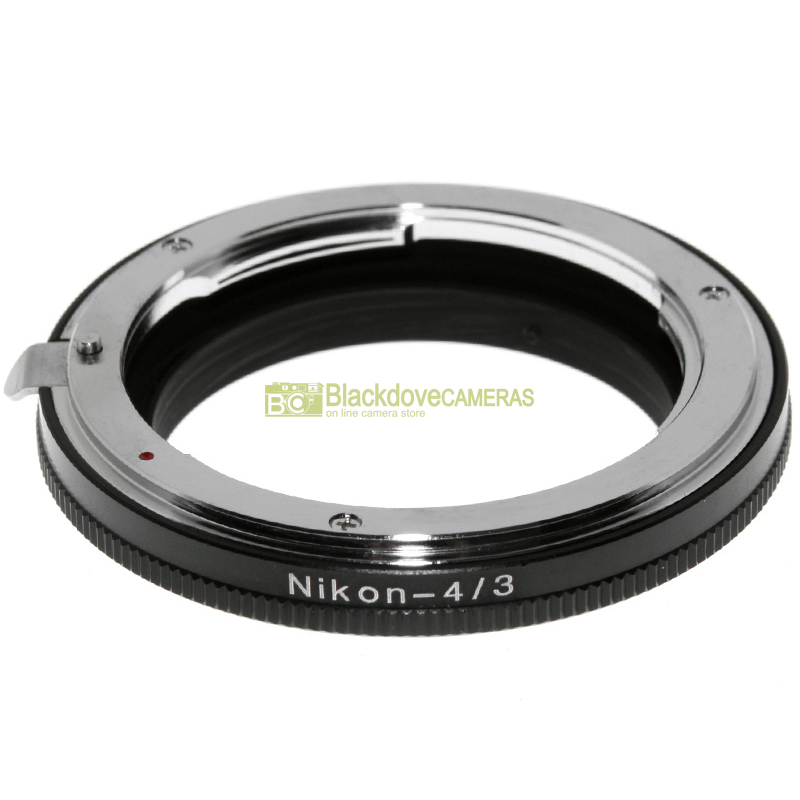 Adaptateur pour objectifs Nikon sur appareils photo Olympus 4/3. Bague d'adaptation