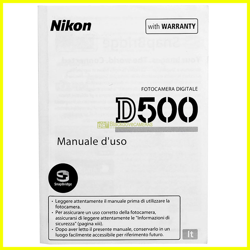 Manuale Nikon D500