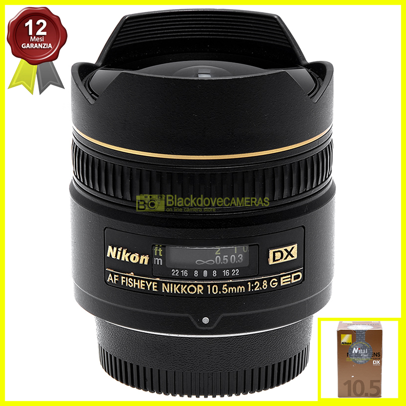 Nikon AF-S Nikkor 10,5mm f2,8 G ED DX obiettivo Fisheye per fotocamere digitali