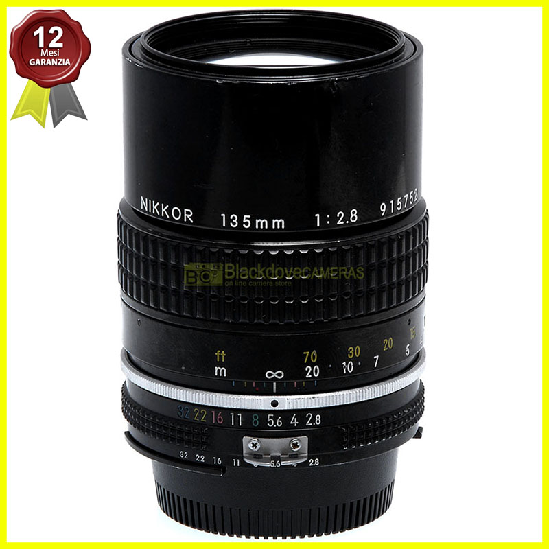 Nikon AI Nikkor 135mm f2,8 Tele obiettivo per fotocamere reflex analogiche Usato