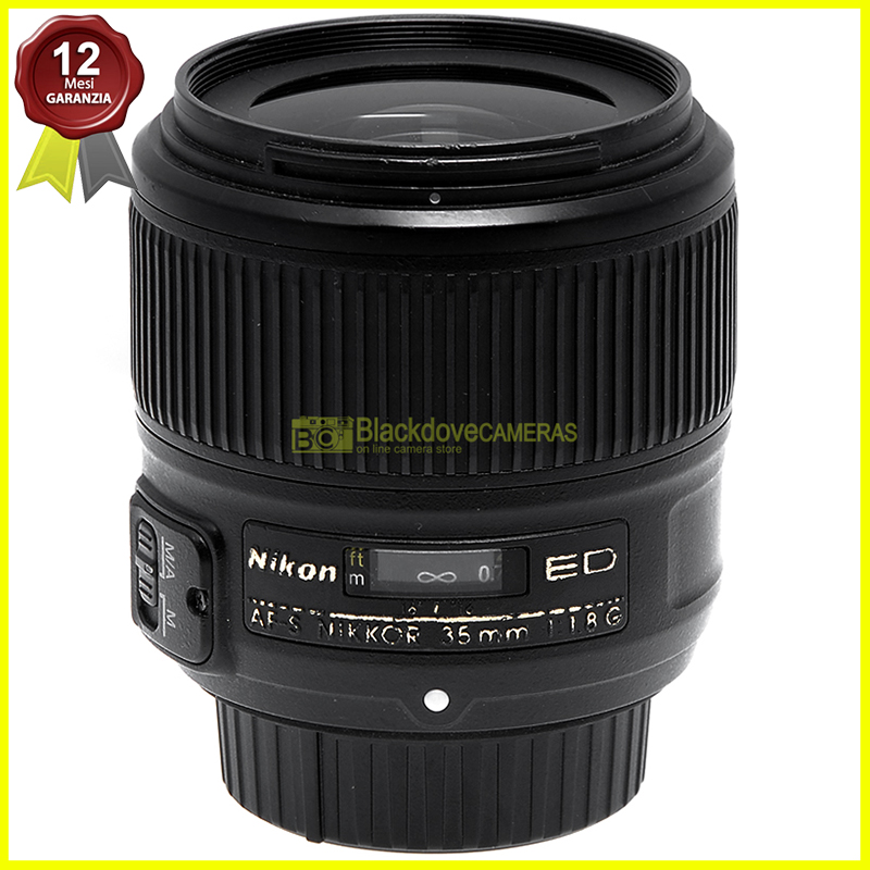 Nikon AF-S Nikkor 35mm f1,8 G ED obiettivo autofocus Full Frame per fotocamere. 