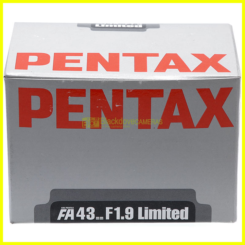Pentax AF 43mm. f1,8 Unlimited empty box. Solo scatola con imballo. Box only