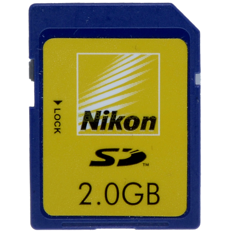 Scheda Secur Digital Nikon 2.0Gb. Memory card 2Gb.
