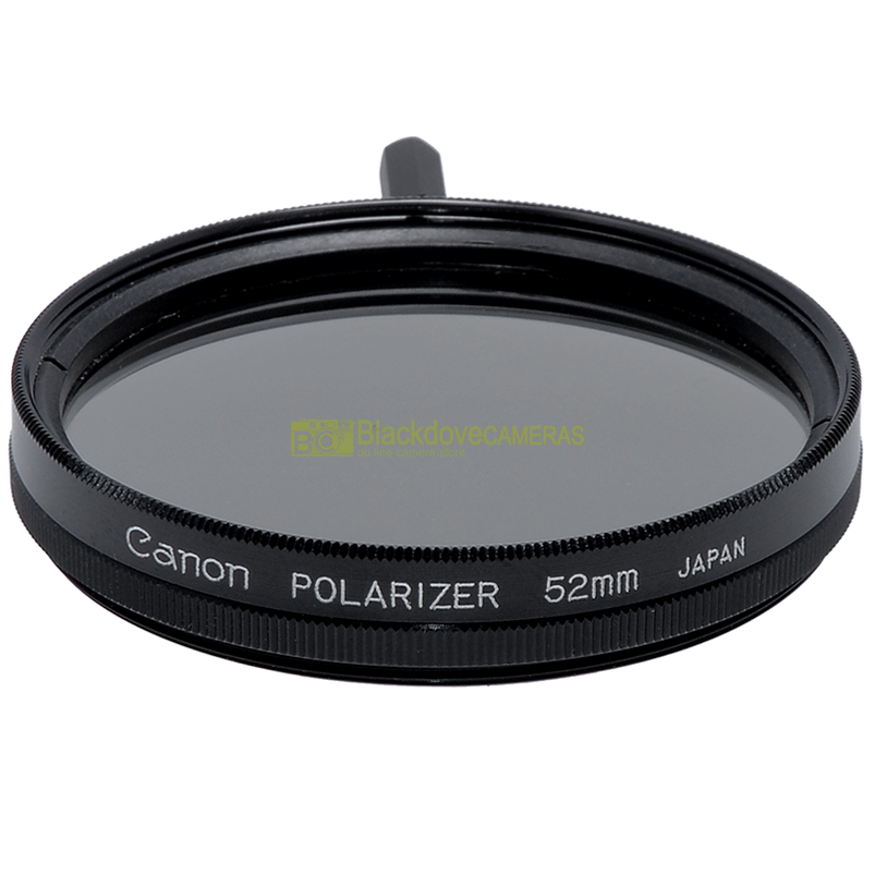2mm. Original Canon polarizing filter with M52 screw. Polarizer filter