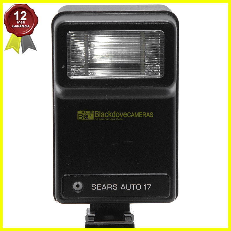 “Flash universale Sears Auto 17 per fotocamere con contatto caldo o sincro”