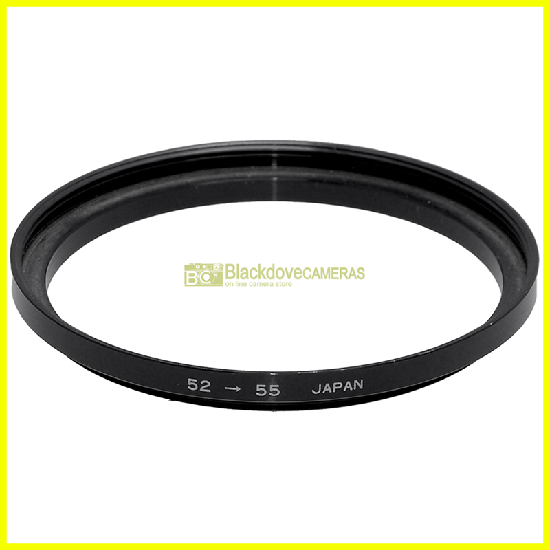 Adattatore step up 52/55mm per filtri M55 su obiettivi diametro 52. Adapter