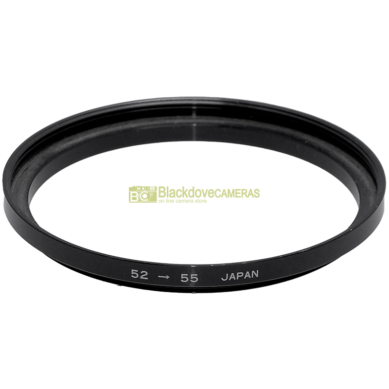 Adattatore step up 52/55mm per filtri M55 su obiettivi diametro 52. Adapter