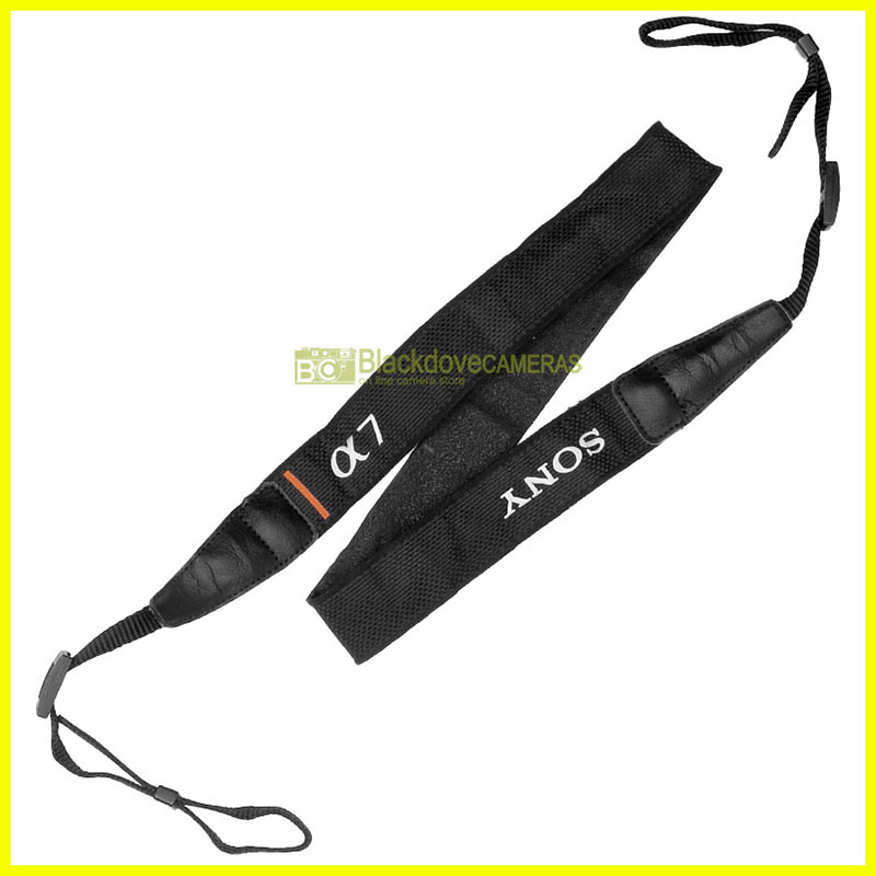 Tracolla originale per fotocamere mirrorless Sony Alpha. Genuine camera strap.