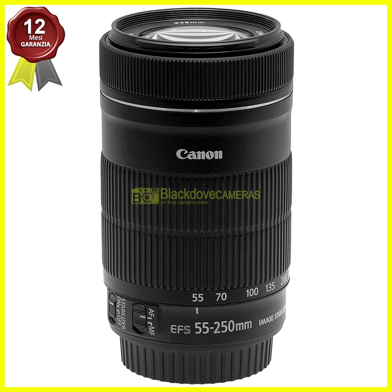 Canon EF-S 55/250mm f4-5,6 IS STM. Obiettivo Stabilizzato AF per reflex digitali