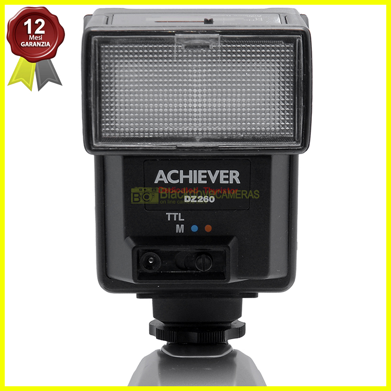 Flash Achiever DZ260 per fotocamere analogiche Nikon. TTL-Automatico-manuale