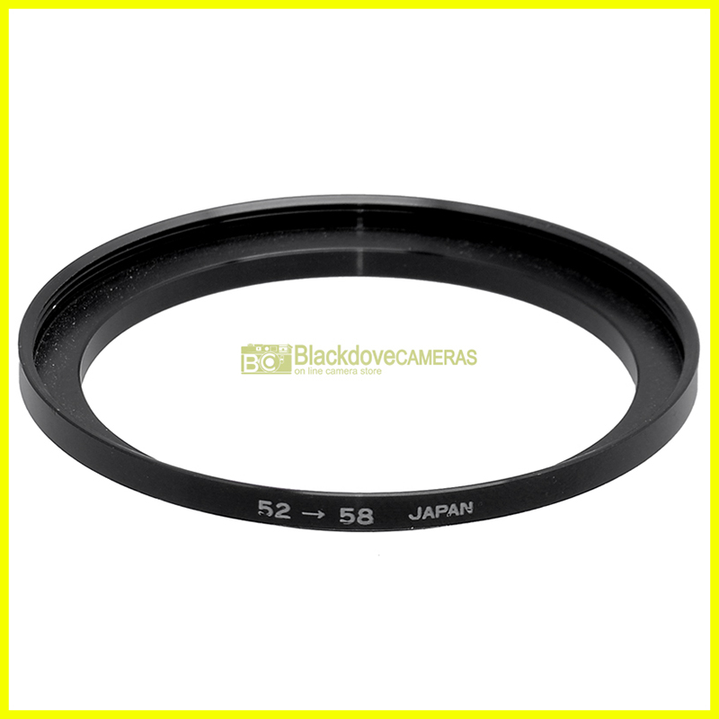 Adattatore step up 52/58mm per filtri M58 su obiettivi diametro 52. Adapter