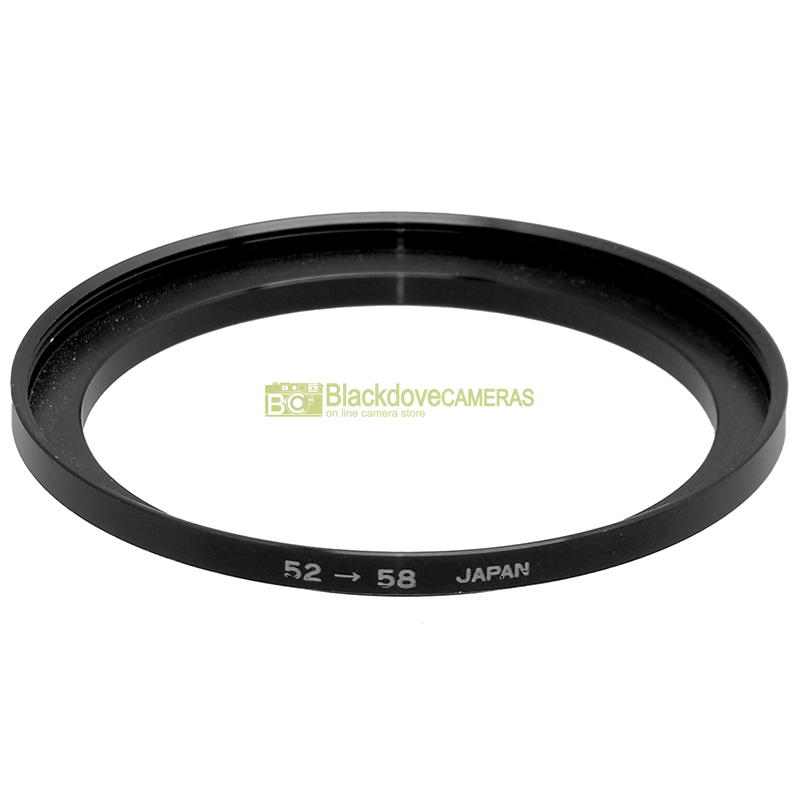 Adattatore step up 52/58mm per filtri M58 su obiettivi diametro 52. Adapter