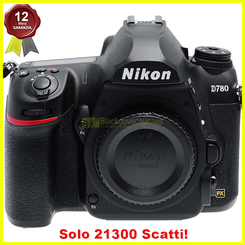 Nikon D780 body fotocamera reflex digitale 24,1Mp Video 4K. Macchina fotografica