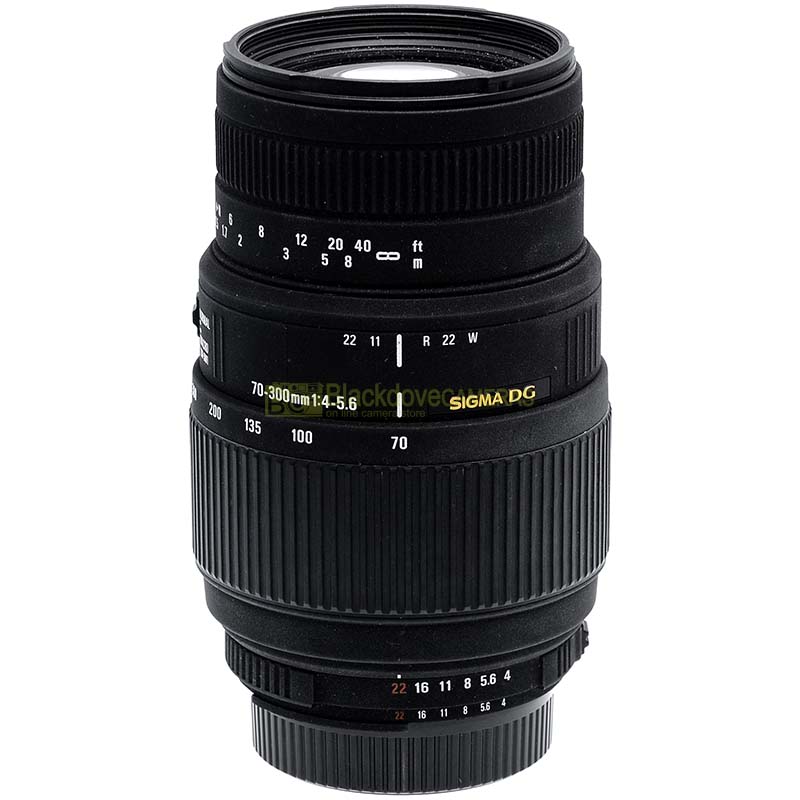 Sigma AF 70/300mm 4-5,6 DG Macro. Obiettivo zoom per fotocamere reflex Nikon.
