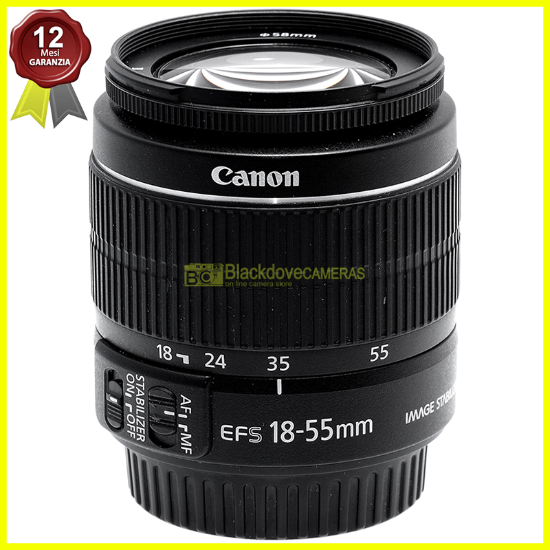 Canon EF-S 18/55mm. f3,5-5,6 IS II. Obiettivo autofocus per reflex digitali APS