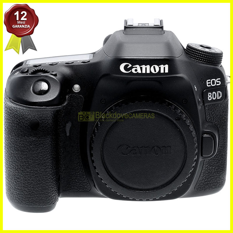 Canon EOS 80D black body. Macchina fotografica reflex Fotocamera digitale 24,2Mp