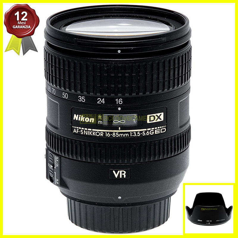 Nikon AF-S Nikkor 16/85mm f3,5-5,6 G DX ED VR obiettivo per fotocamere digitali.