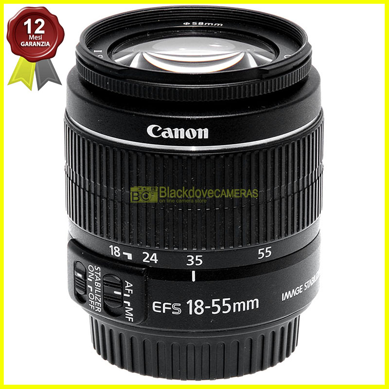 Canon EF-S 18/55mm. f3,5-5,6 IS II. Obiettivo autofocus per reflex digitali APS