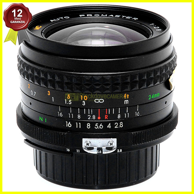 Promaster 24mm f2,8 Obiettivo grandangolare manual focus per fotocamere Nikon AI