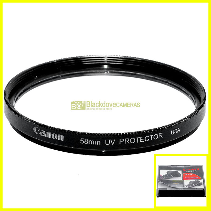 52mm. Filtro UV Protector originale Canon con vite M58. Ultra violet filter.