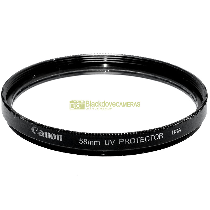 58mm. Filtro UV Protector originale Canon con vite M58. Ultra violet filter.