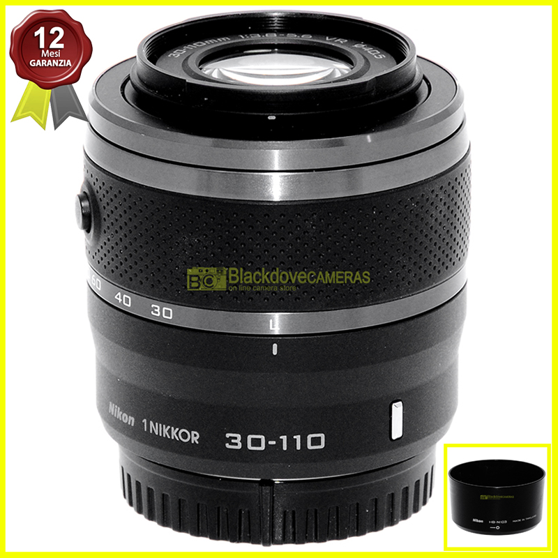 Nikon 1 Nikkor 30/110mm f3,8-5,6 VR black obiettivo per fotocamere mirrorless.