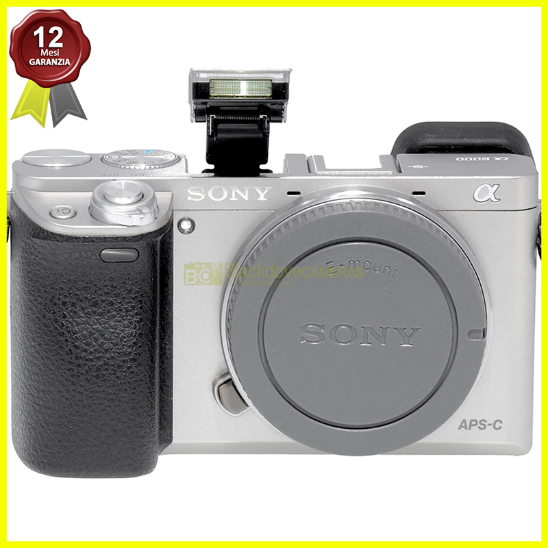 Sony A6000 body Silver fotocamera digitale mirrorless 24Mp innesto Sony E-Mount