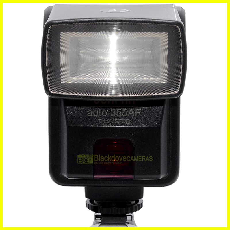 Lampeggiatore flash Sunpak Auto 355 AF Per Minolta AF 1° serie e manual focus