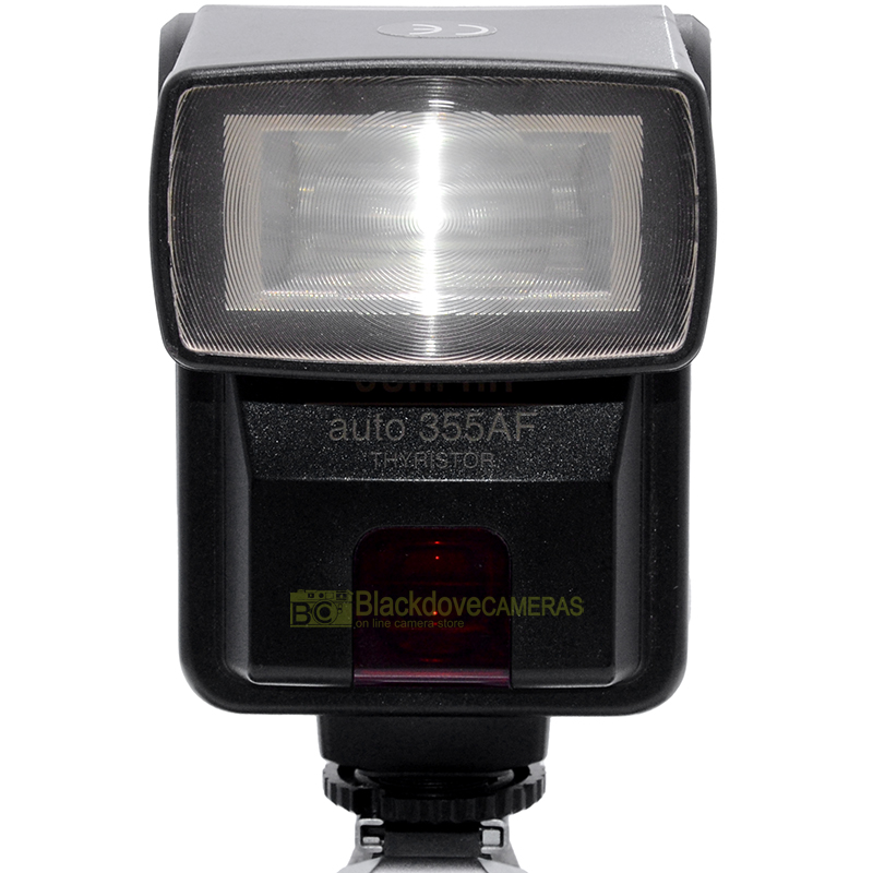 Lampeggiatore flash Sunpak Auto 355 AF Per Minolta AF 1° serie e manual focus