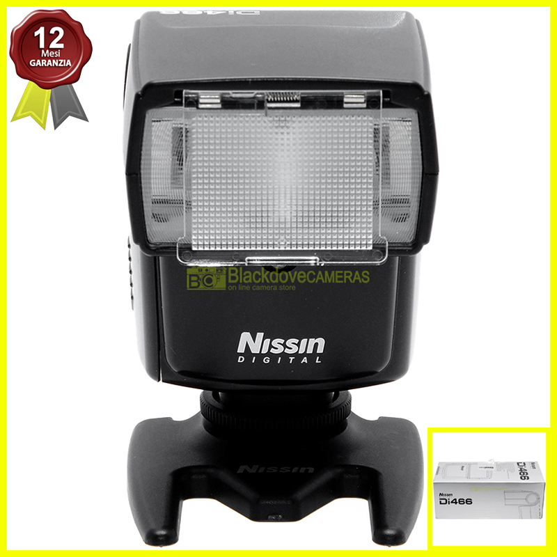 Nissin DI466 Digital Flash per fotocamere digitali Olympus 4/3. Lampeggiatore.