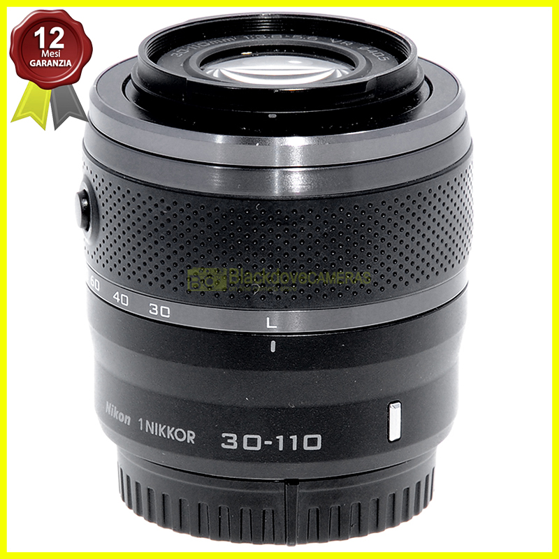 Nikon 1 Nikkor 30/110mm f3,8-5,6 VR black obiettivo per fotocamere mirrorless.